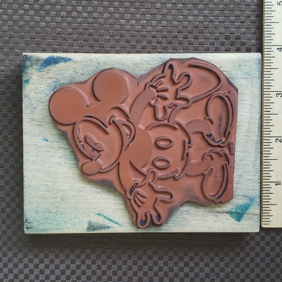 Large Mickey Mouse Rubber Stamp, "Big Antique Mickey", Standing Pose, Disney - Picture 4 of 11